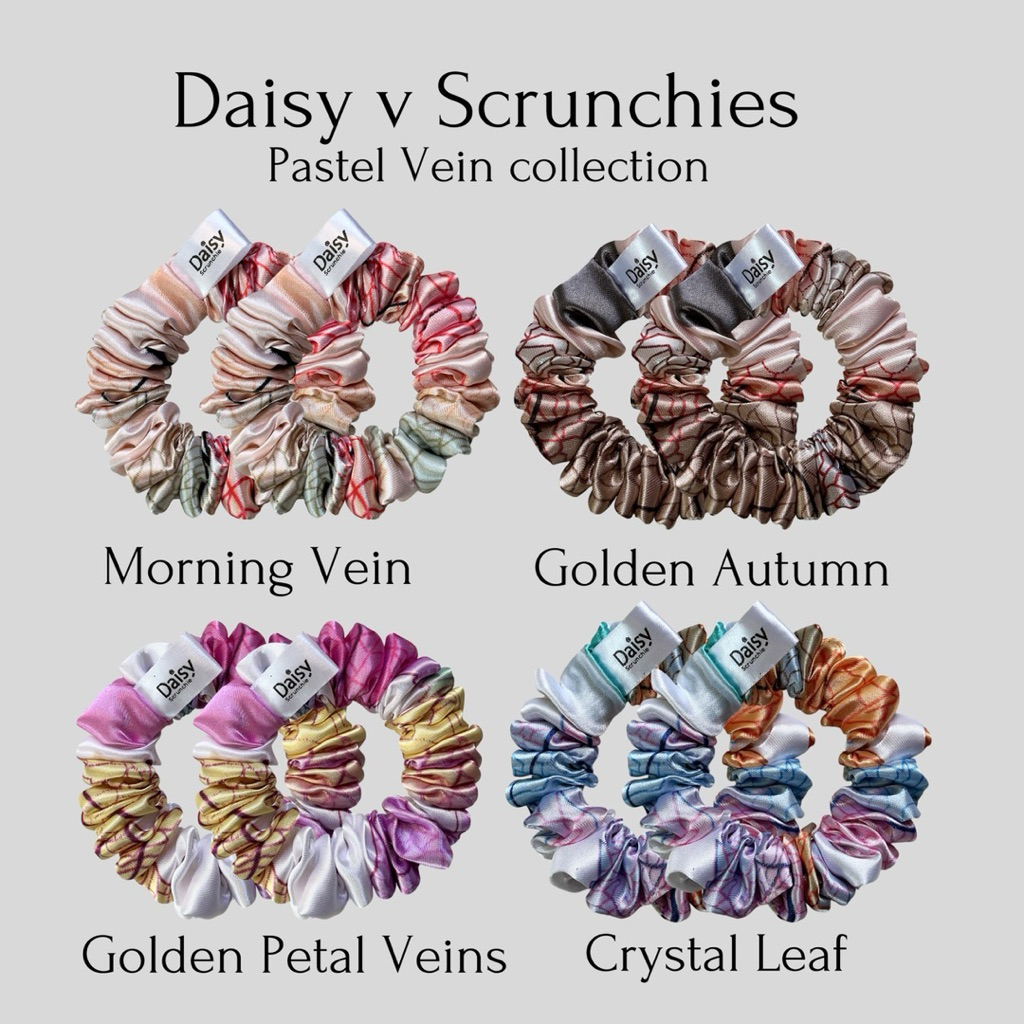 ยางรัดผม • Daisy v scrunchies • Pastel vein collection • (Mini)