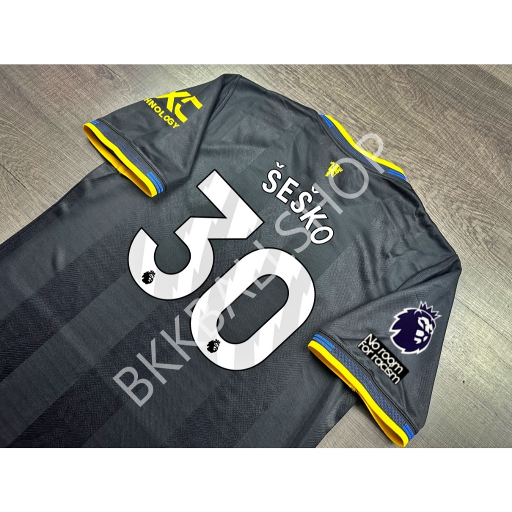 [Player] - เสื้อฟุตบอล แมนยู Third 2025/26 อาร์ม EPL 6 MARTINEZ 7 MOUNT 8 B.FERNANDES 10 CUNHA 19 MB