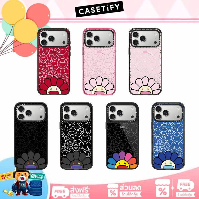 TAKASHI MURAKAMI x CASETiFY SMILE PHONE CASE ครอบมือถือ（ของแท้ 100 %）