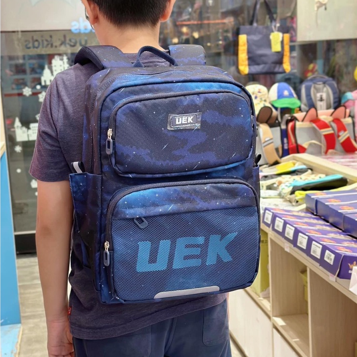 กระเป๋านักเรียน UEK All (16.5 นิ้ว) สำหรับเด็กประถม เสริมซัพพอร์ทหลังและบ่า ผ้ากันน้ำ