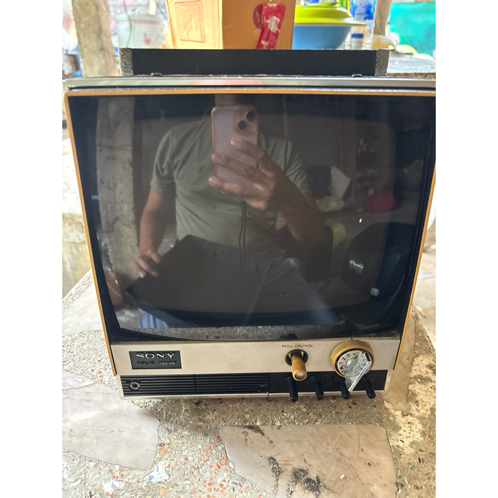 Sony CRT TV 9 Transistor vintage original Japan