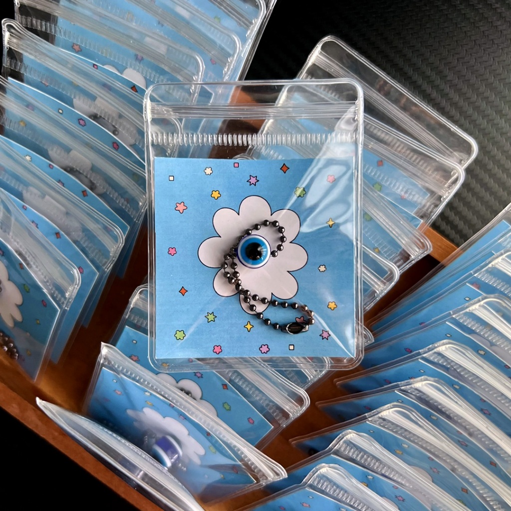 [พวงกุญแจ] 🧿 Evil Eye - สีน้ำเงิน ดวงตาปีศาจ เครื่องรางป้องกันภัย