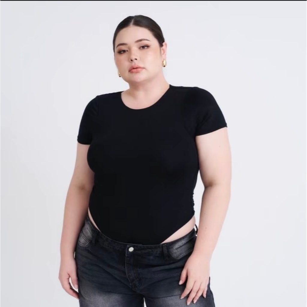 Atipashop - SNATCHED TEE BODYSUIT บอดี้สูท คอกลม แขนสั้น ผ้ายืด ใส่สบาย มีหลายสี