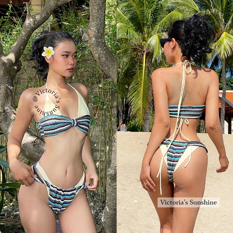 Victoria's บิกินี่ ทูพีช bikini set เว้าหลัง summer beach#1011