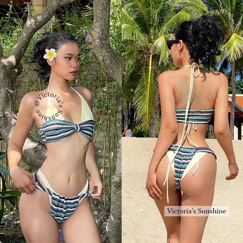 Victoria's บิกินี่ ทูพีช bikini set เว้าหลัง summer beach#1011