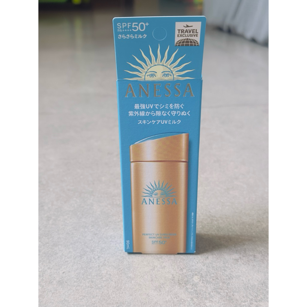 ANESSA กันแดด 90ml SPF 50+ PA++++ Perfect UV sunscreen skincare milk ส่งต่อ