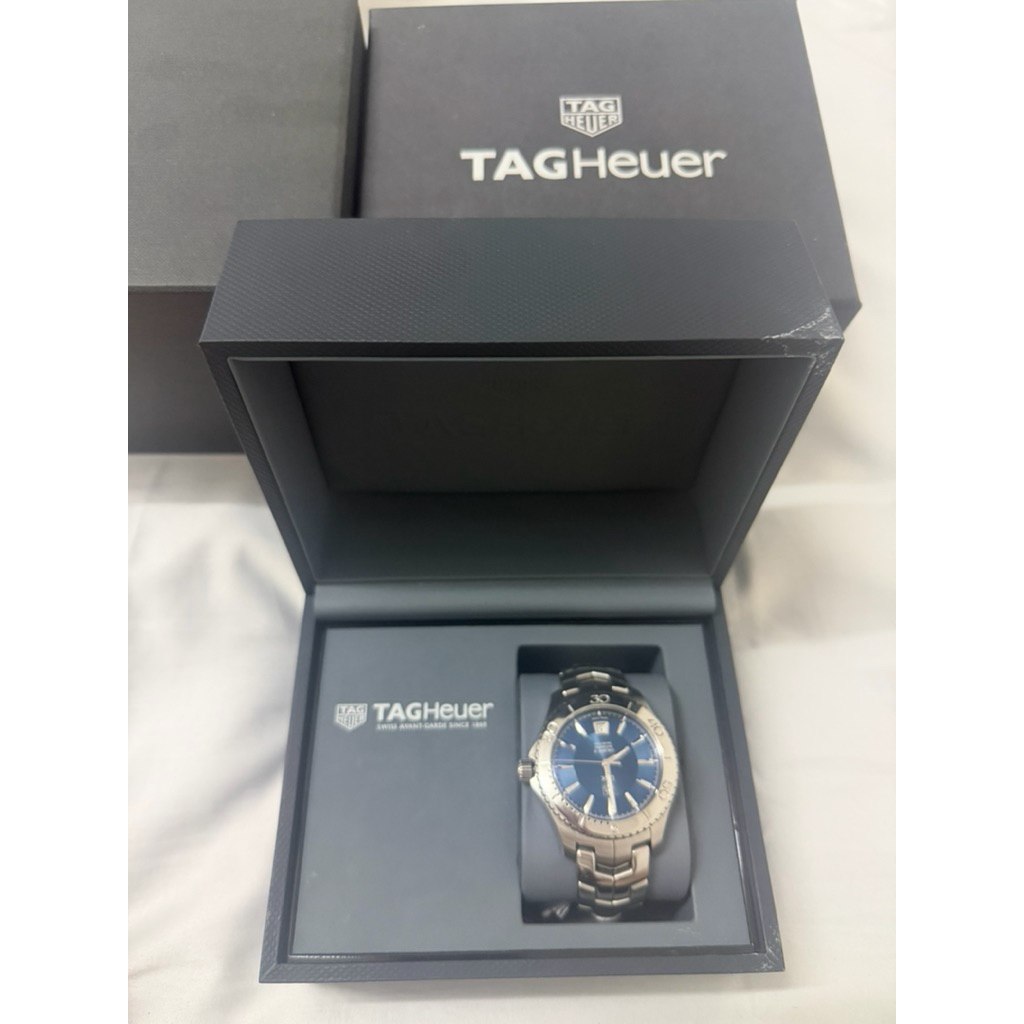 นาฬิกาผู้ชาย ของแท้มือสองหน้าปัดรวมเม็ดมะยม 47 ข้อมือ 19 Tag Heuer Aquaracer Calibre 5 Automatic (WA