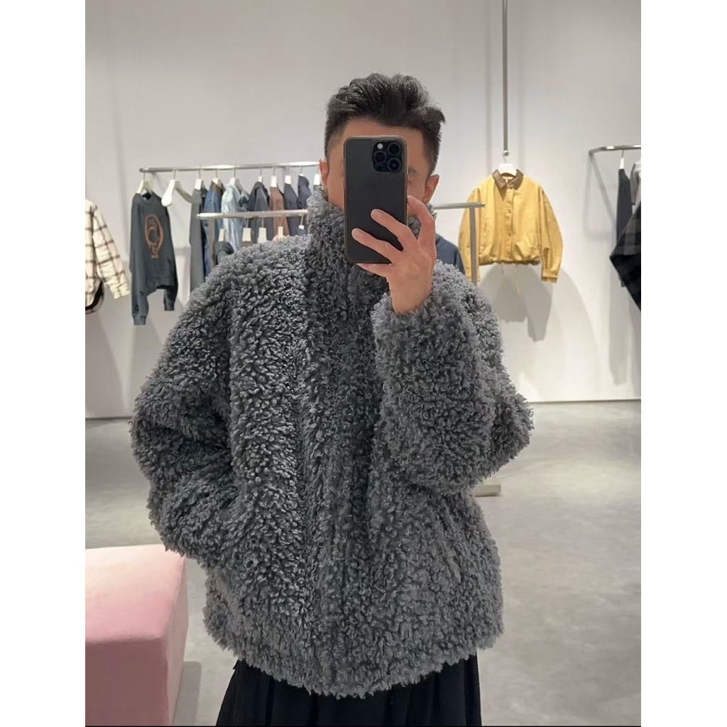 do** เสื้อกันหนาว  FAUX FUR BOMBER JACKET ใส่ได้ ชาย หญิง สินค้าใหม่ ของแท้