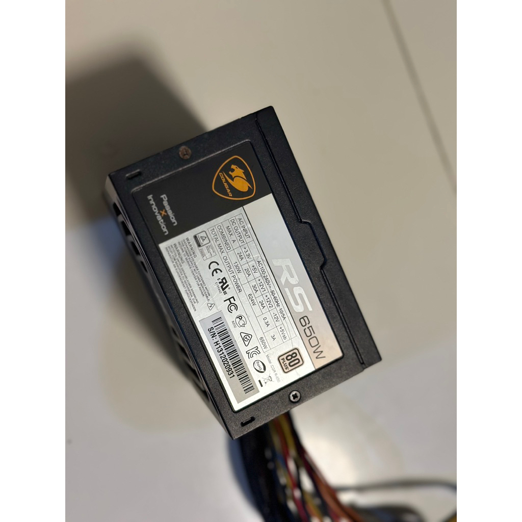 POWER SUPPLY COUGAR 650W (80+) (มีของพร้อมจัดส่ง)