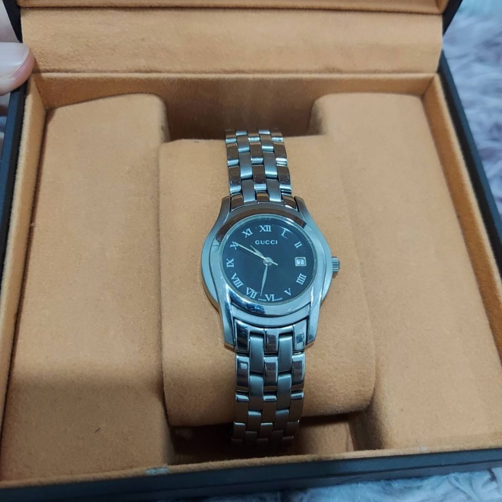 (Used) นาฬิกา Gucci 5500 Swiss Made Lady แท้ 100%