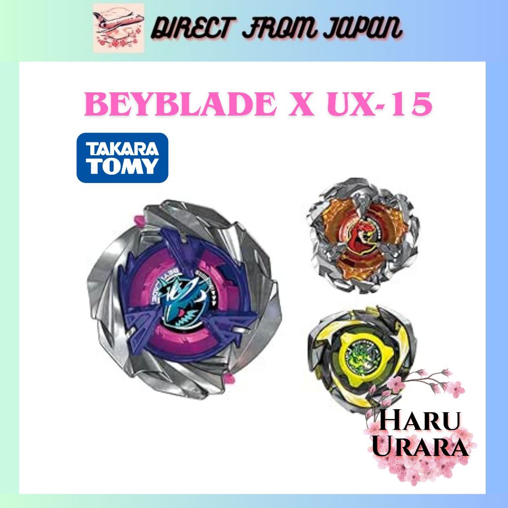 【ส่งตรงจากญี่ปุ่น】TAKARA TOMY BEYBLADE X UX-15 Shark Scale Deck Set | ชุดเบย์เบลด X | ของแท้จากญี่ปุ