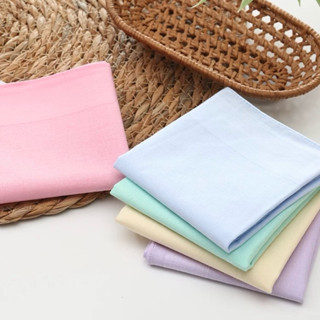 ส่งไว 1-2 วันถึง ✨ผ้าเช็ดหน้า โทนสีพาสเทล🌸 ผ้าฝ้ายแท้ ผ้านุ่…