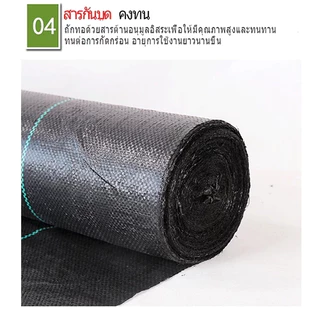 🔥พลาสติกคลุมดิน ผ้าคลุมวัชพืช ผ้าคลุมดิน พลาสติกคลุมวัชพืช 2×100 3×50 3×100 ป้องกันรังสี หมดปัญหาหญ้าขึ้นกวน🔥