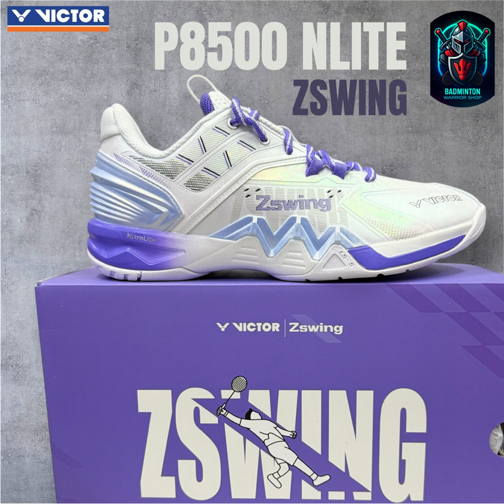 รองเท้าแบดมินตัน Victor P8500 NLite ZSW (Z-Swing) รุ่นใหม่ น้ำหนักเบา เสถียรสูง ใส่สบายสำหรับเล่นแบด