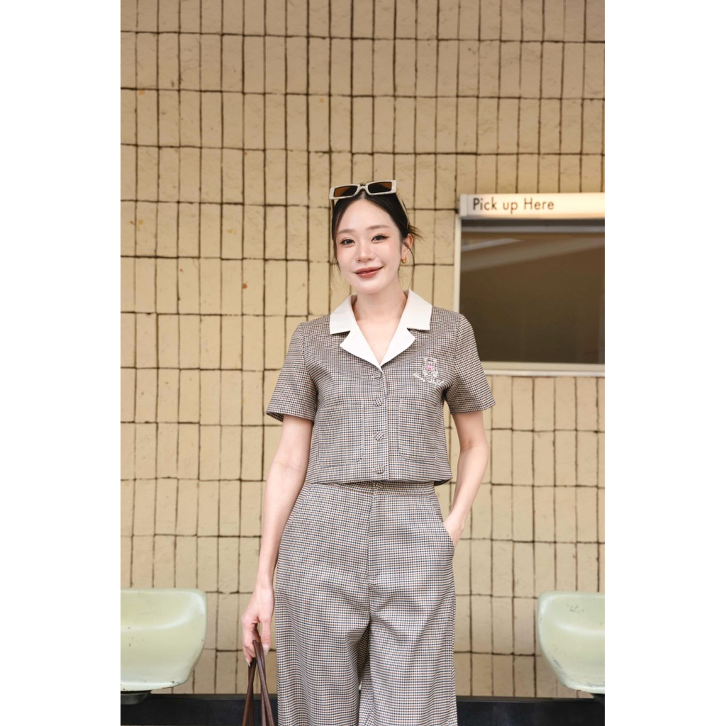 ร 175 Teddy Set(ขายาว)นต พร้อมส่ง S M XL // L รอ3-4วัน~ / สี ดำS Mพร้อมส่ง ชุดเซทความน่ารักงานปัก