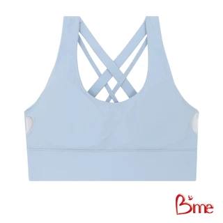 B'me เสื้อชั้นในไร้โครง level 2 ฟองกลาง รุ่น MER011 Sport Bra สีดำ สีฟ้า สีน้ำตาลแดง