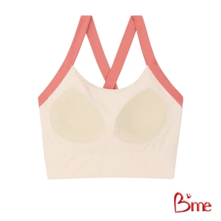 B'me เสื้อชั้นในไร้โครง level 2 ฟองกลาง รุ่น MER012 Sport Bra สีดำ สีวนิลา