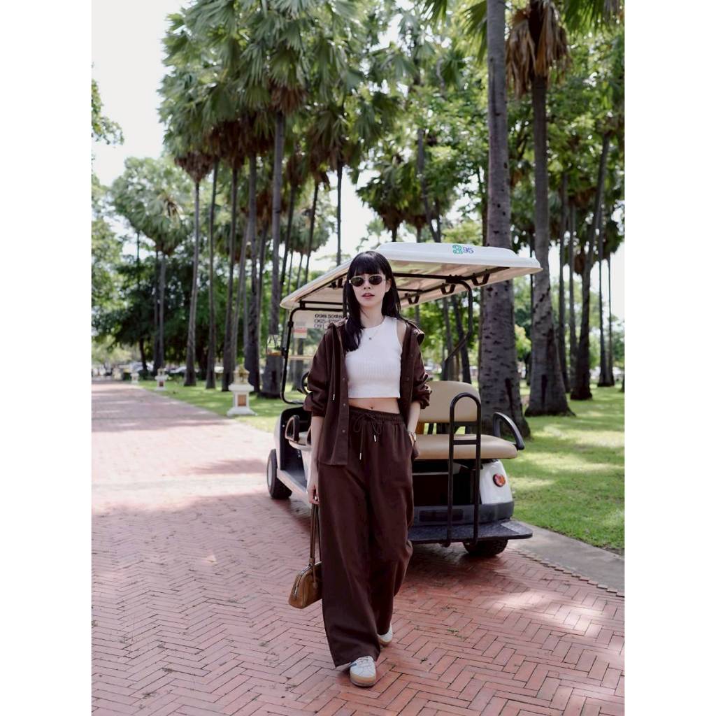 S00229 เซตเสื้อฮูดดี้(กระดุมหน้า)แขนยาว+ขายาว