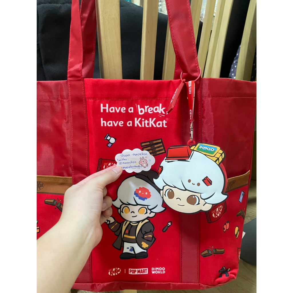 Dimoo KitKat ดีมู่พวงกุญแจกระเป๋า POPMART