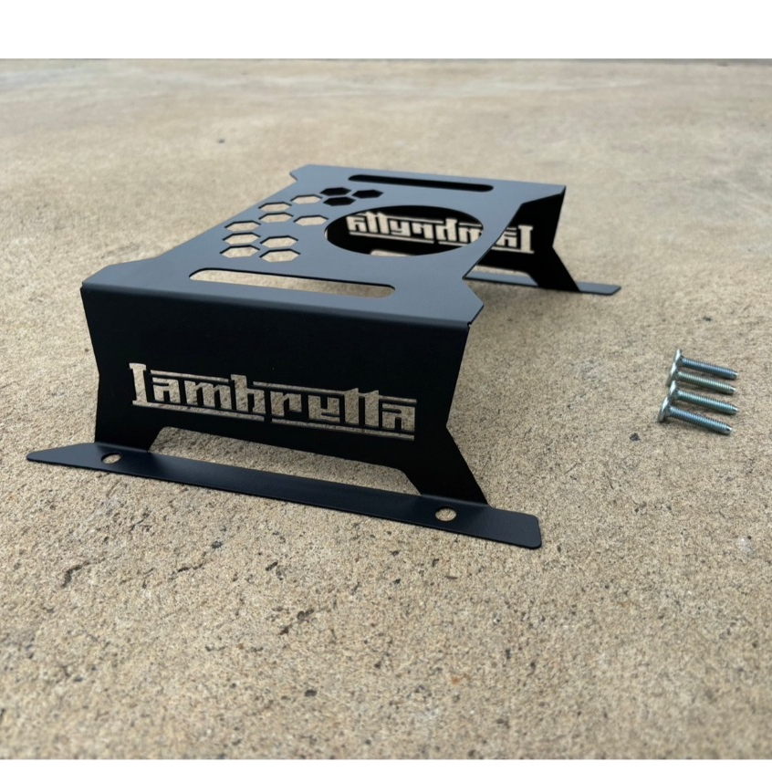 กันลาย กันรอย+วางแก้วสำหรับ Lambretta X300 ลาย 6 เหลี่ยม ( v.2) powder coat🥑