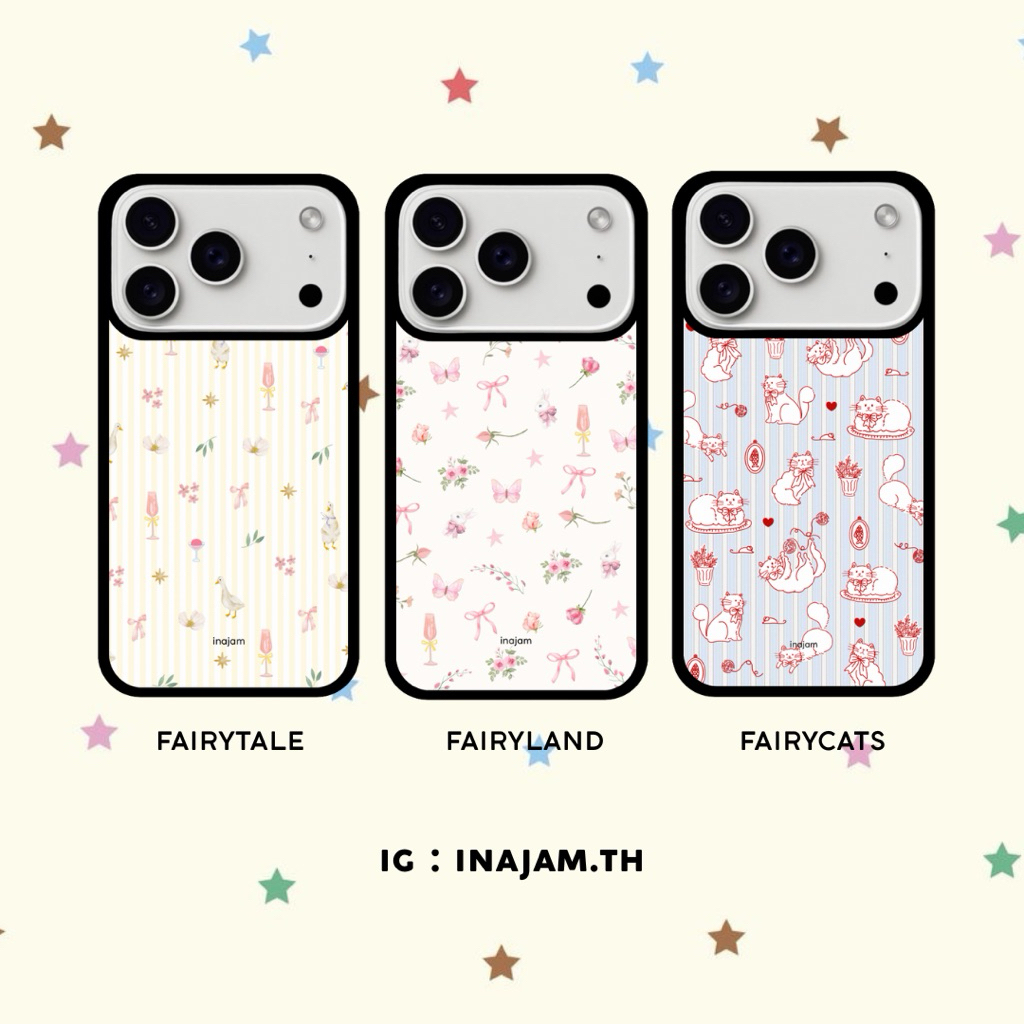 เคสไอโฟนลายมินิมอลน่ารักแบรนด์ inajam Collection Fairy