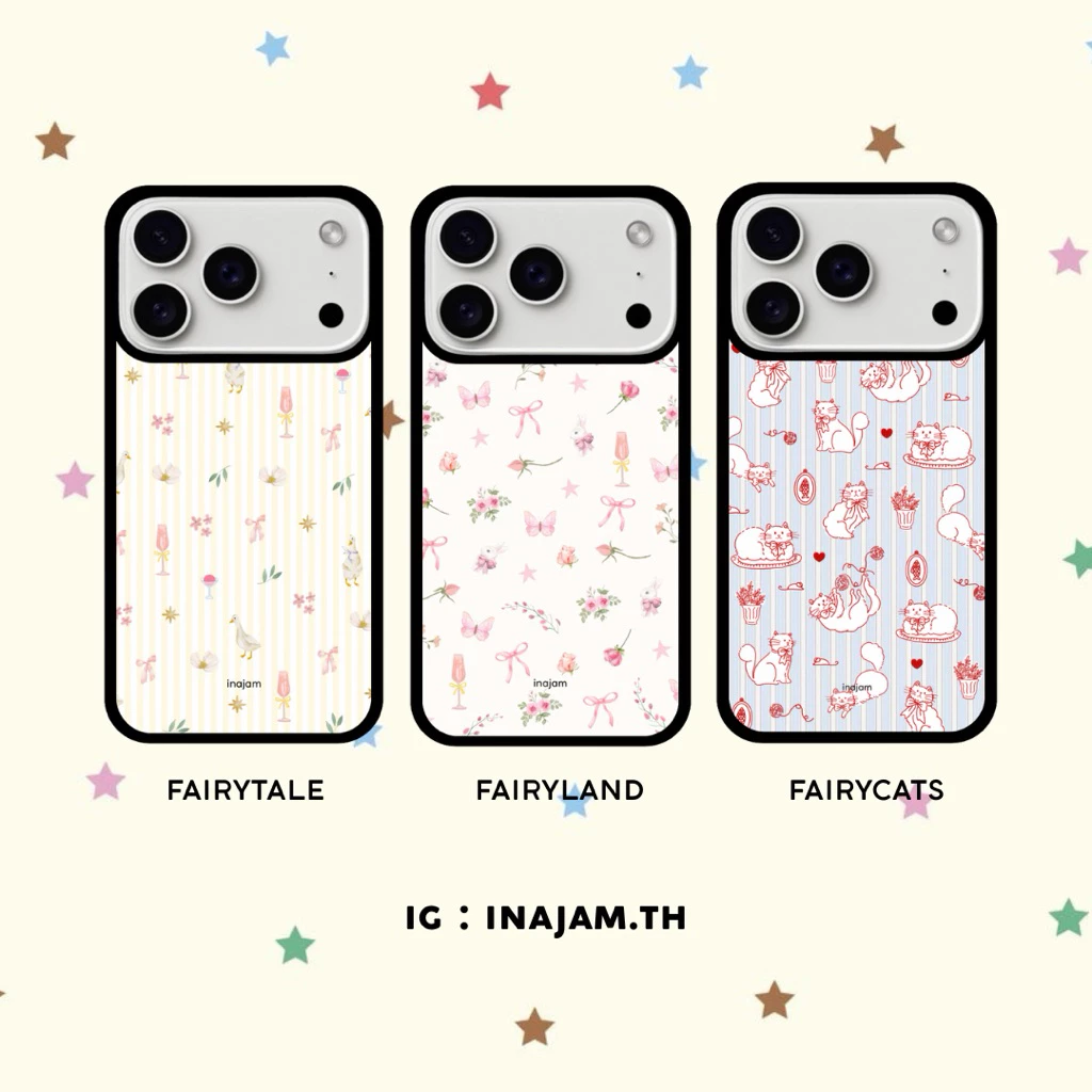 เคสไอโฟนลายมินิมอลน่ารักแบรนด์ inajam Collection Fairy
