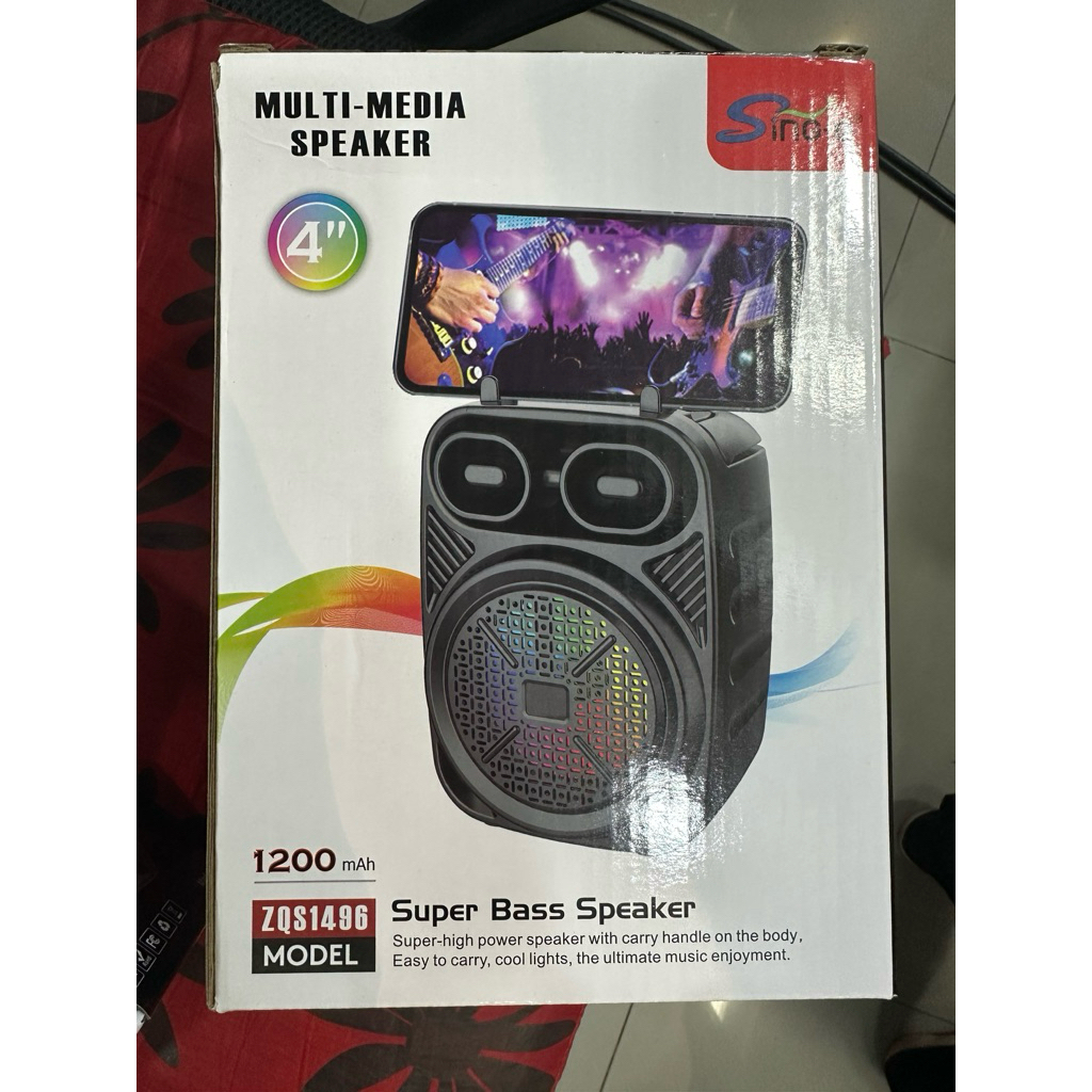 ลำโพงบลูทูธ Energy ZQS1496 ลำโพงขายของ ดูหนัง ฟังเพลง ขนาดพกพา เสียงดัง คมชัด ลำโพงสอนนักเรียน Speak