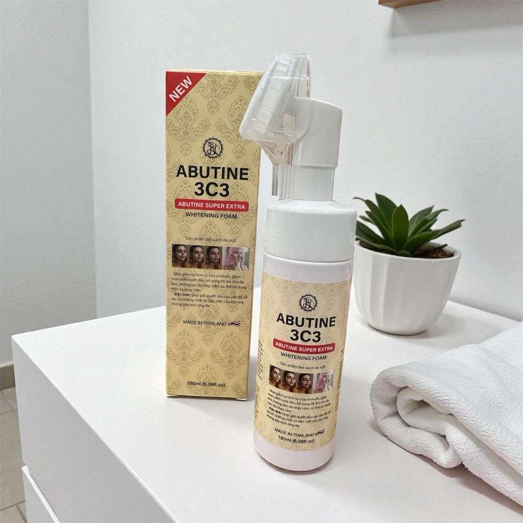 ABUTINE 3C3 ABUTINE SUPER EXTRA WHITENING FOAM โฟม อาร์บูติน 3C3 180ml