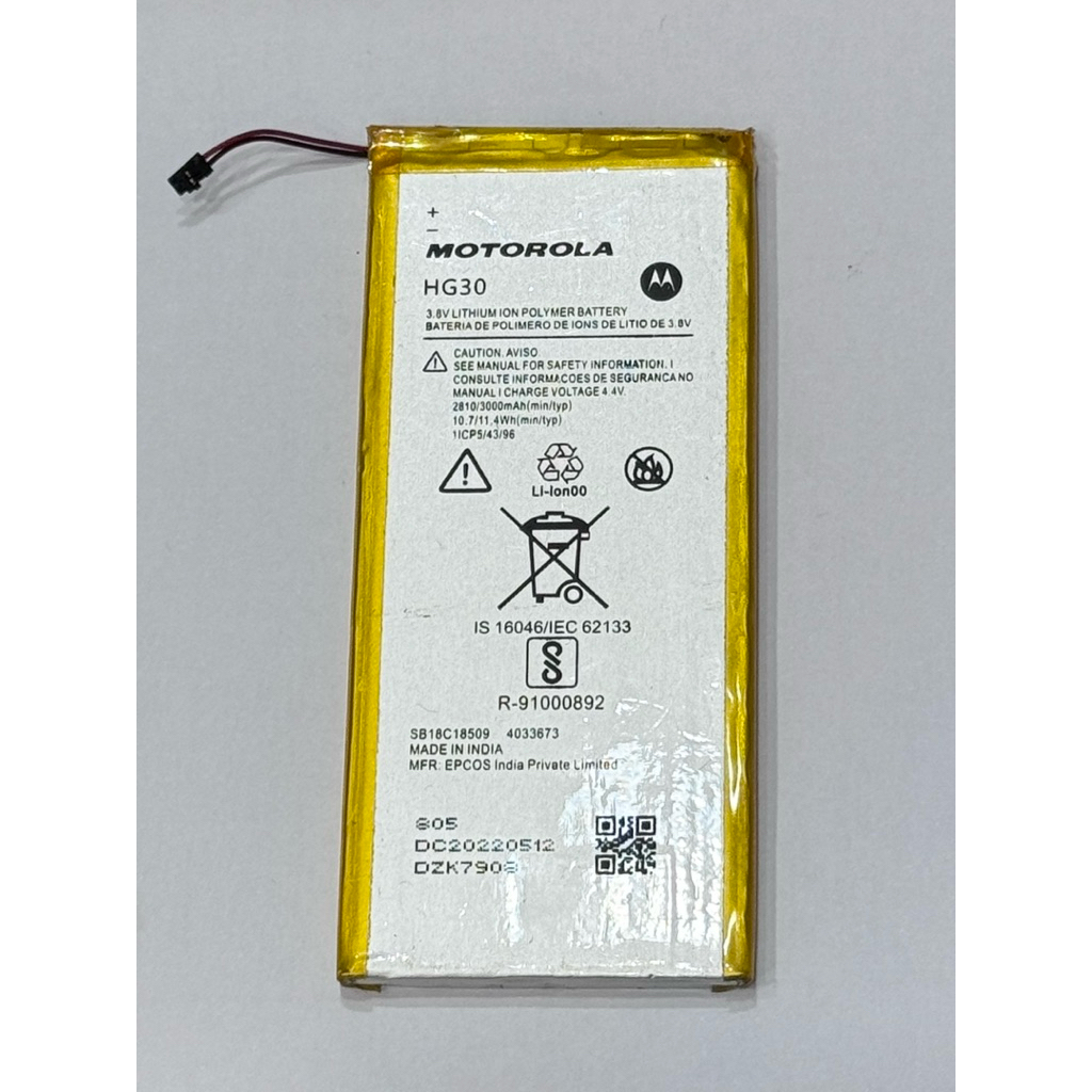 แบตเตอรี่Moto G6 (XT1925)(HG30)