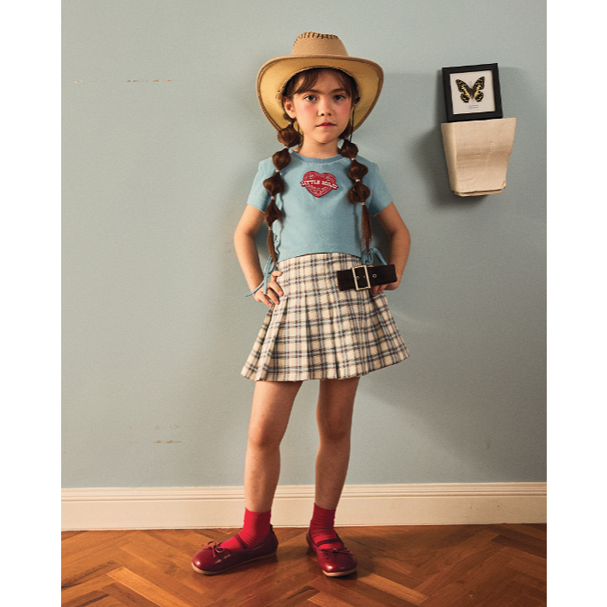 Littlemojo Howdy Plaid Girl Set