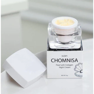 ครีมชมนิสา Nigth Cream Chomnisa ครีมไข่มุกคอลลาเจน ขนาด 10 กรัม