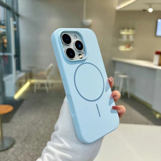 ส่งจากไทย สำหรับ ไอโฟน i17 17air 17promax เคสกำมะหยี่ ชาร์จได้ สีพื้น งานกล่อง เคสนิ่ม ซิลิโคน 16 16promax 15 14 13 11