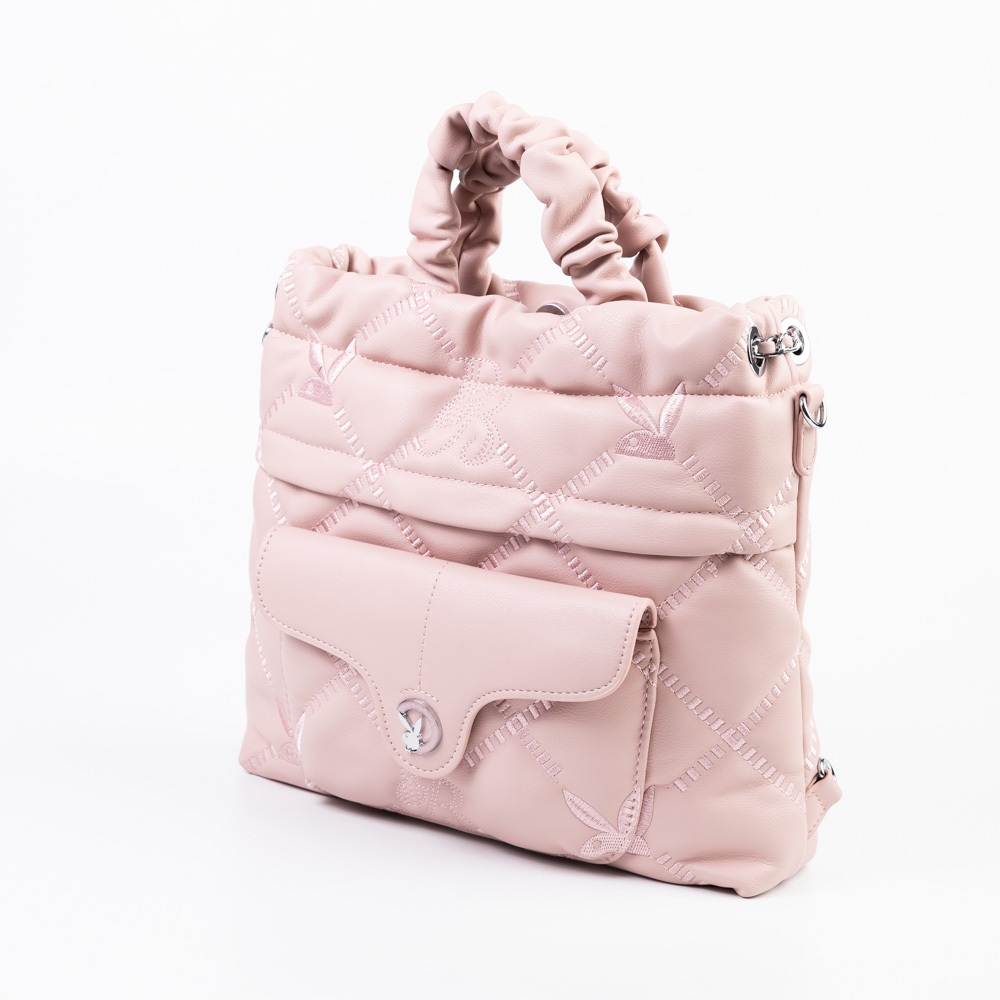Playboy حقيبة Fuwa Soft Satchel كروس وظهر — صورة 6