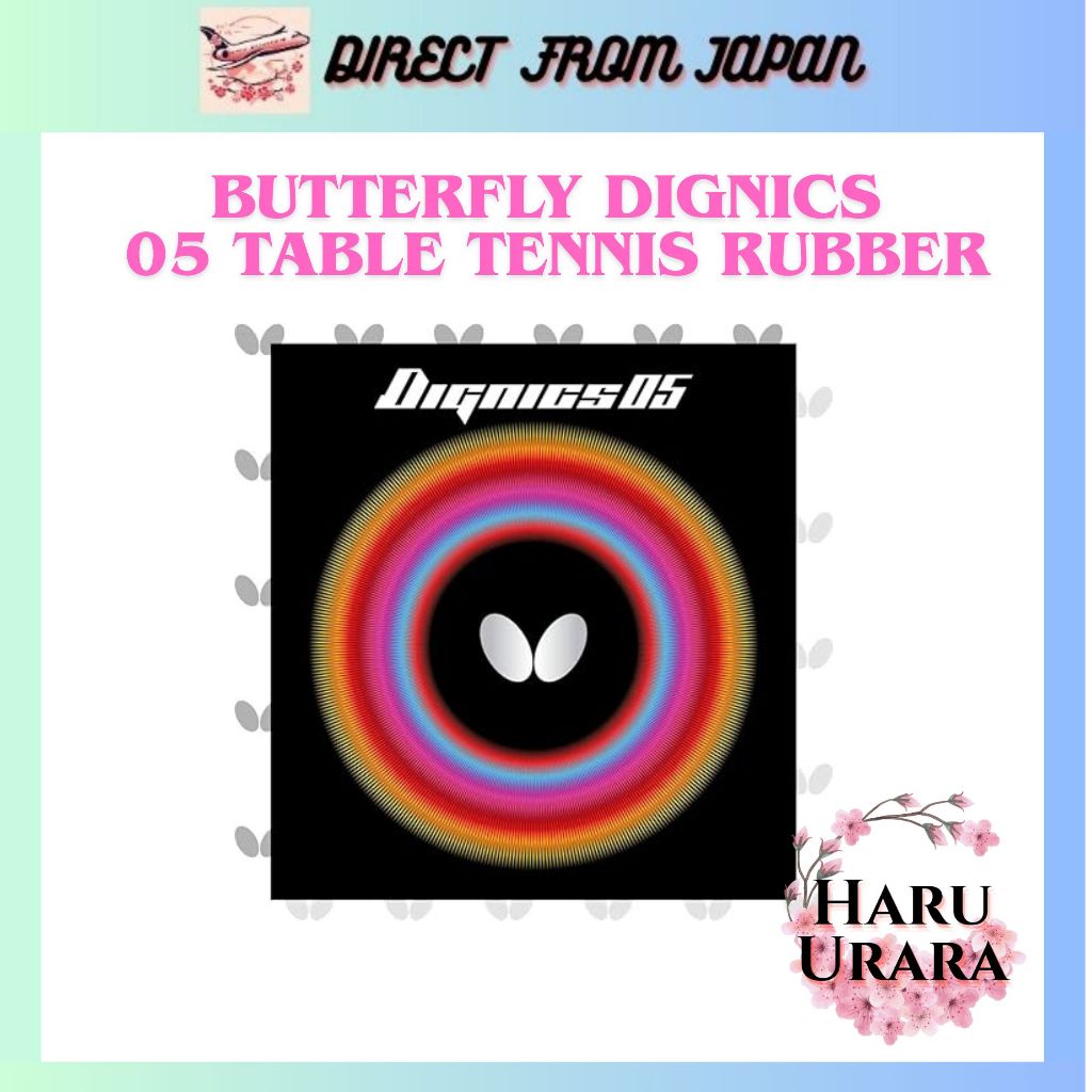 【ส่งตรงจากญี่ปุ่น】06040 Butterfly Dignics 05 Table Tennis Rubber – High Tension Inverted Rubber