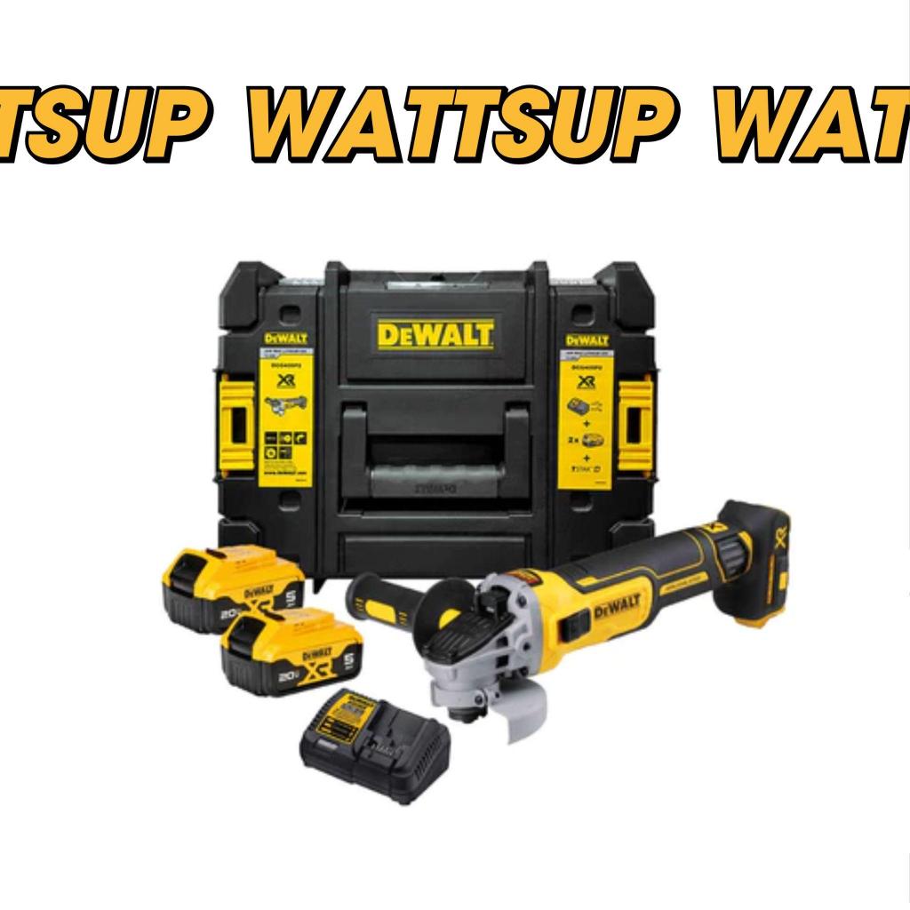 DEWALT เครื่องเจียรไร้สาย รุ่น DCG407P2T-B1 ครบชุด เครื่องเจียร เครื่องเจียรไฟฟ้า