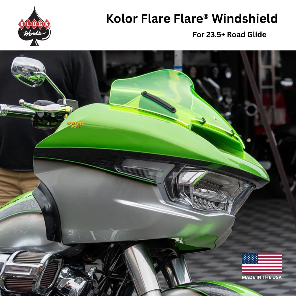 Klock Werks - 24+ Road Glide Kolor Flare™ Windshield RG ชิลด์หน้าสำหรับ Touring Road Glide 24+
