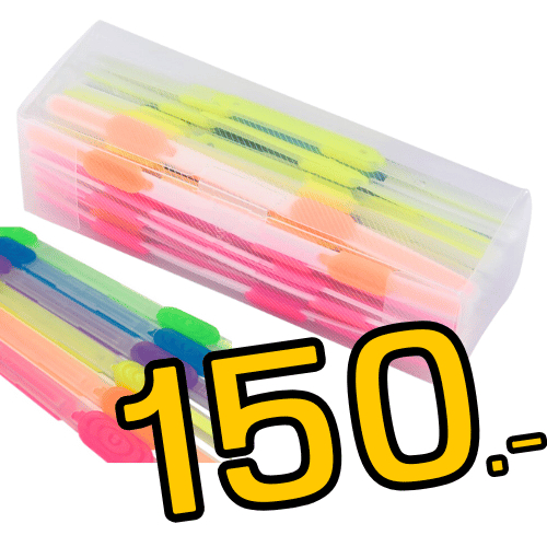 ลิ้นแฟ้มพลาสติก PRO สีสันสดใส แข็งแรง (จำนวน 50 ชิ้น/คละสี)