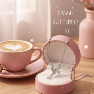 MIND สร้อยคอเงินแท้ Tassel Butterfly พร้อมดิ้นทิสเซล เพชรแวว…