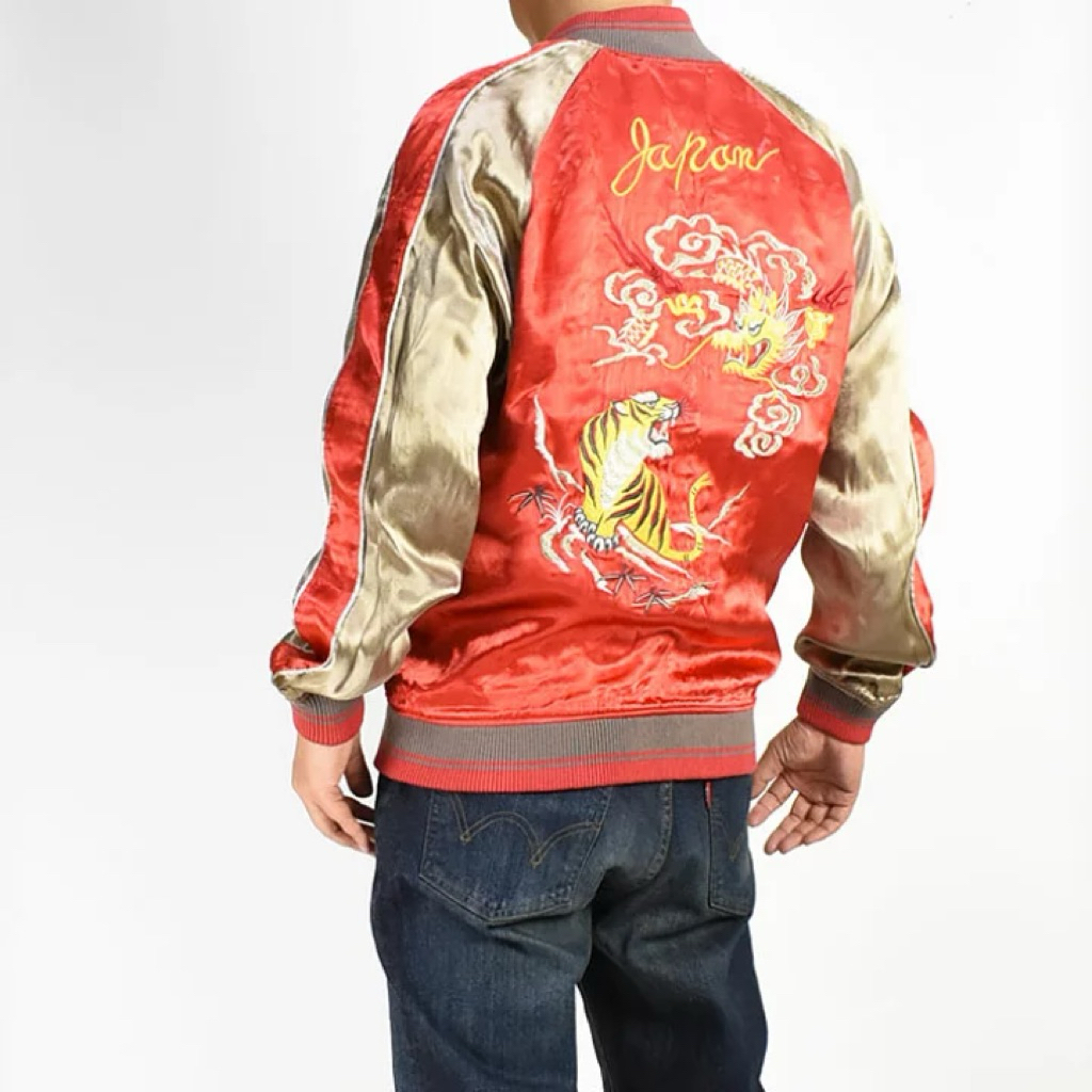 AVIREX 🪂เสื้อแจ็คเก็ต Sukajan USMC 🎖️🇻🇮เสื้อ sukajan jacket เสื้อปักลายญี่ปุ่น เสื้อแจ็คเก็ตญี่ปุ่น 