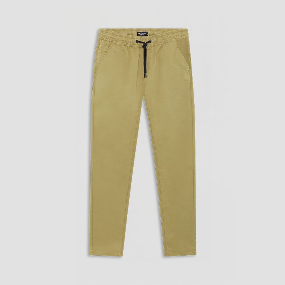 DAVIE JONES جوغر رجالي Slim Fit — بني محمر — صورة 7