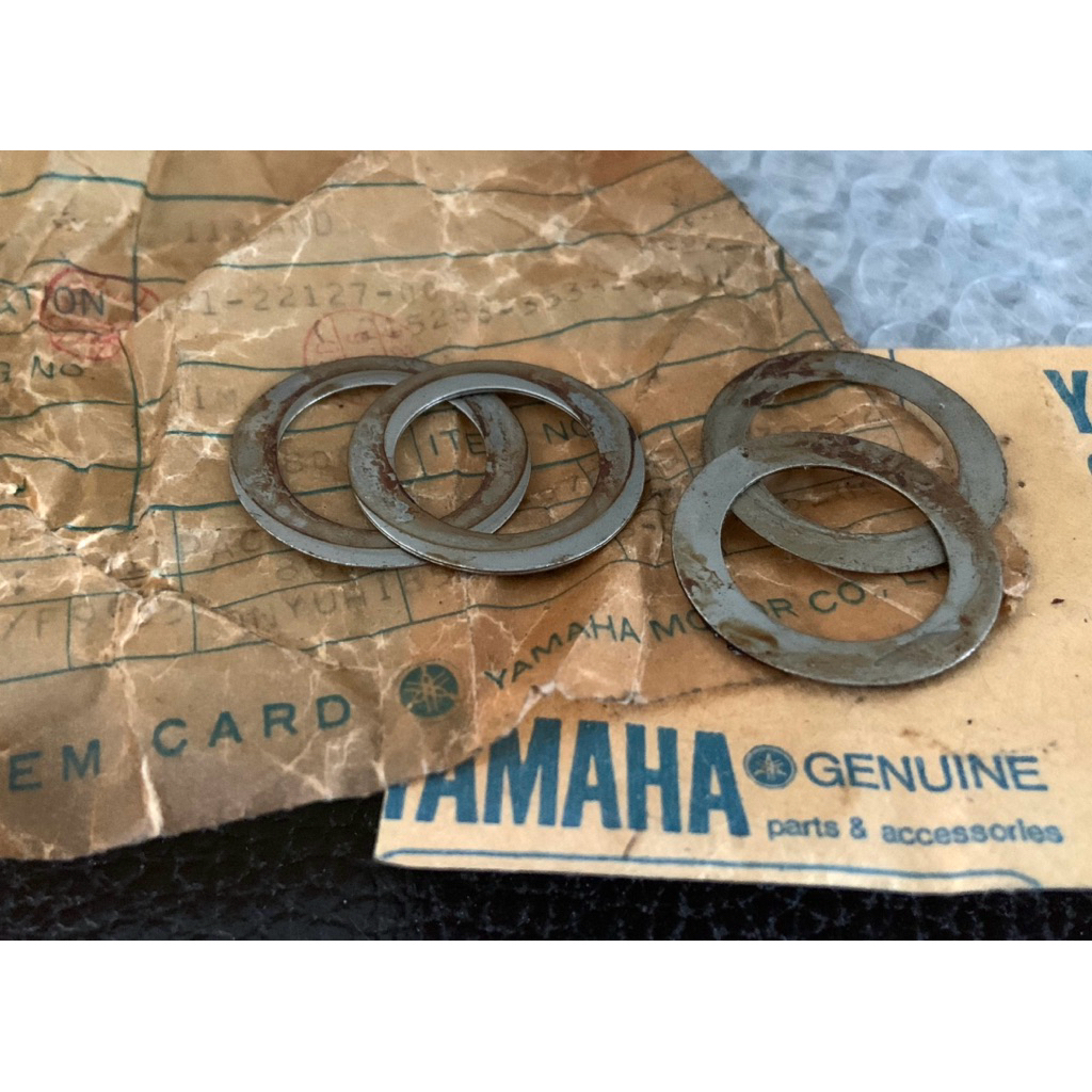 Yamaha DT100 DT125 DT175 แหวนซิมบูชสวิงอาร์มหลัง แท้ทั้งหมด4ชิ้น ไม่ได้ถุงพาส
