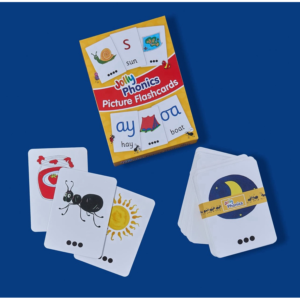 Jolly Phonics Picture Flash Cards: In Print Letters