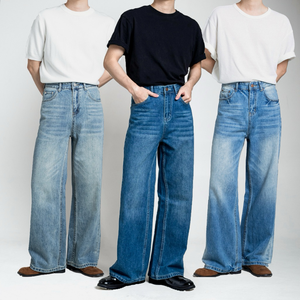 กางเกงยีนส์Baggyทรงสวย Homa Jeans By HLO