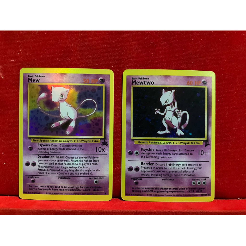 Pokemon card Mew , Mewtwo Mirror DIY (ปลอม)