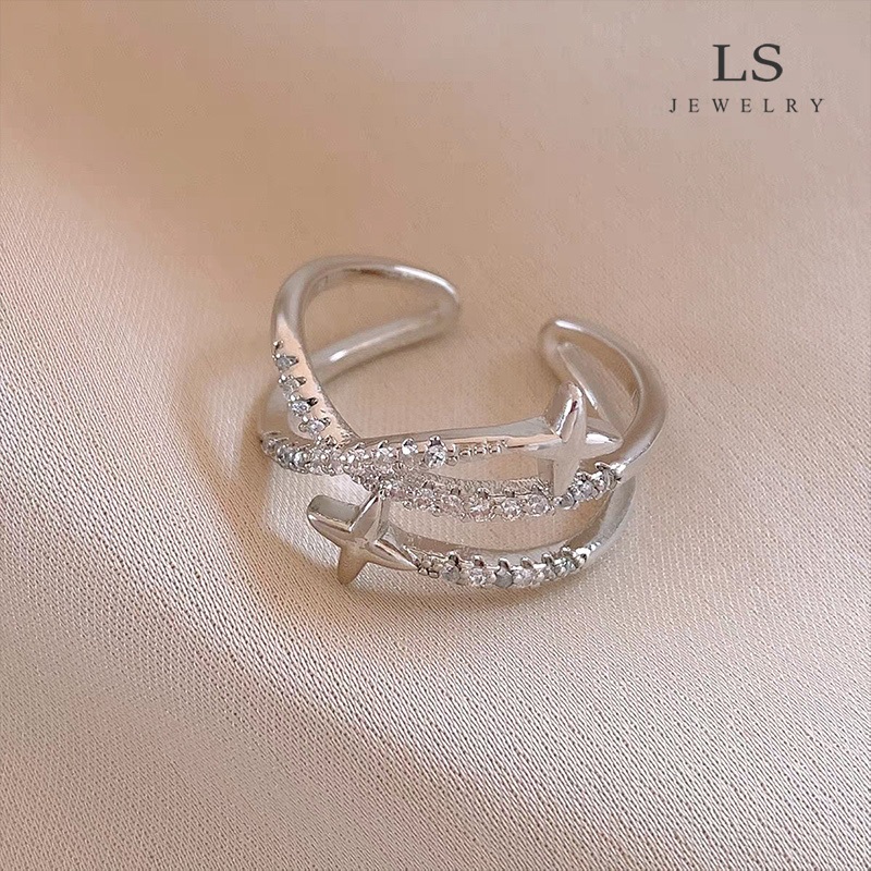 LS แหวนโรแมนติกแบบพันรอบ r2914