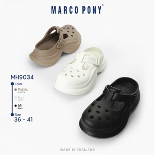 Marco Pony รองเท้าเเตะญ รองเท้าแตะผู้หญิง รองเท้า หัว โต สูงขึ้นไปสูง ๆ ใส่สบาย กันลื่น MH9034