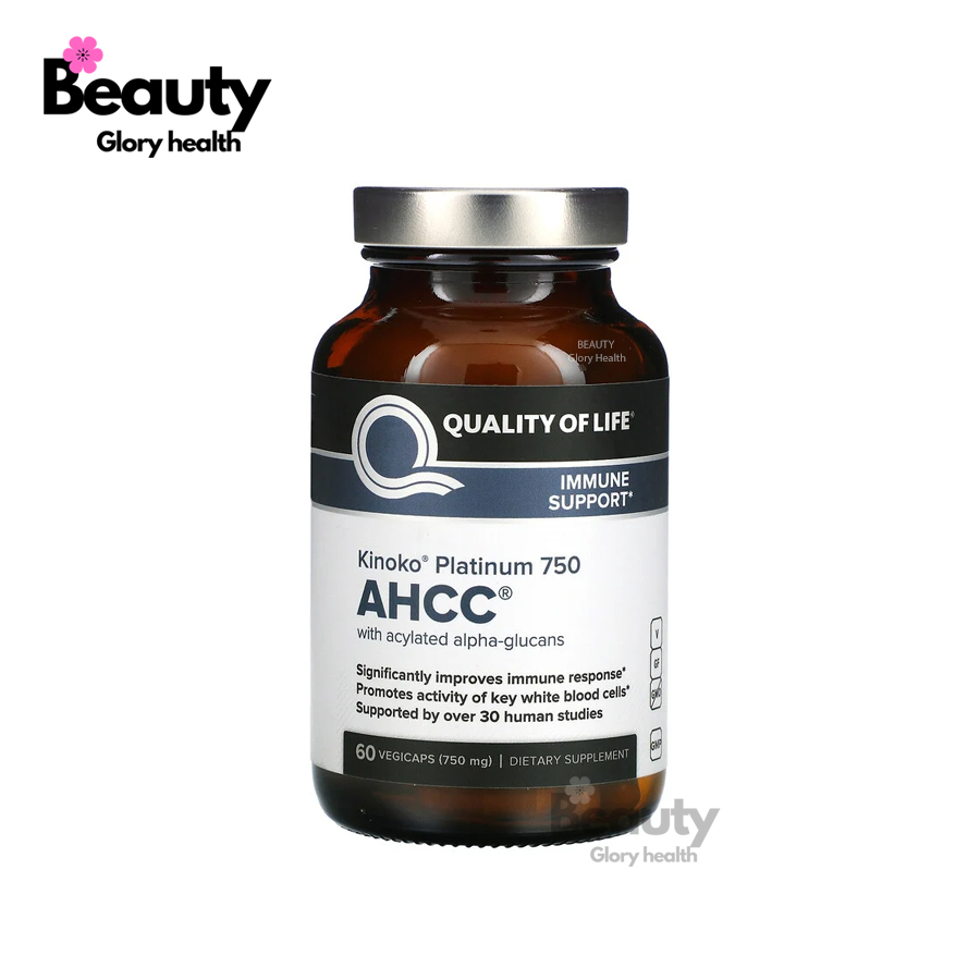 Quality of Life, Kinoko® Platinum AHCC®, 60 Vegicaps