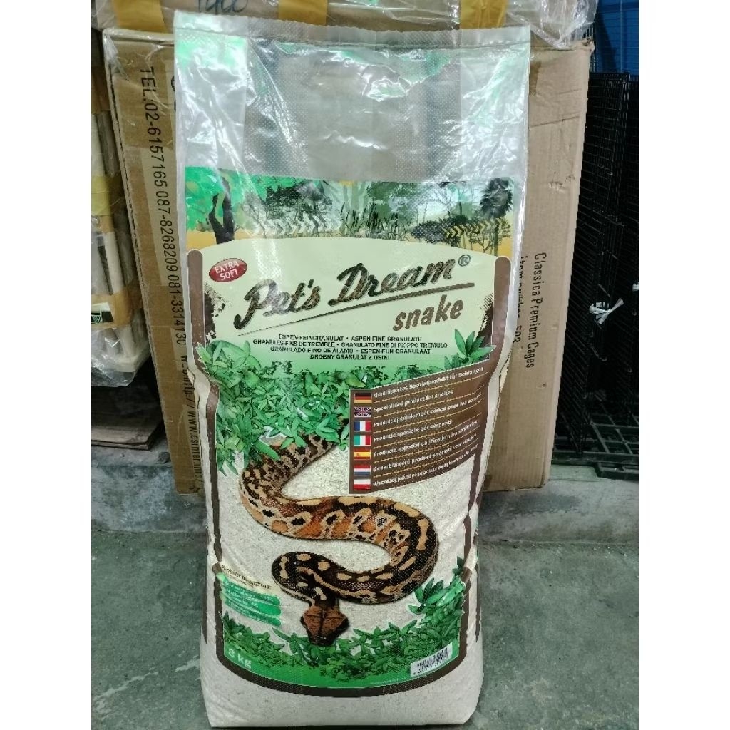 พร้อมส่ง) Chipsi Snake ขี้เลื่อยงู ขี้เลื่อยสำหรับงู ขี้เลื่อย รองกรงสัตว์เลื้อยคลาน ขนาด 8kg.