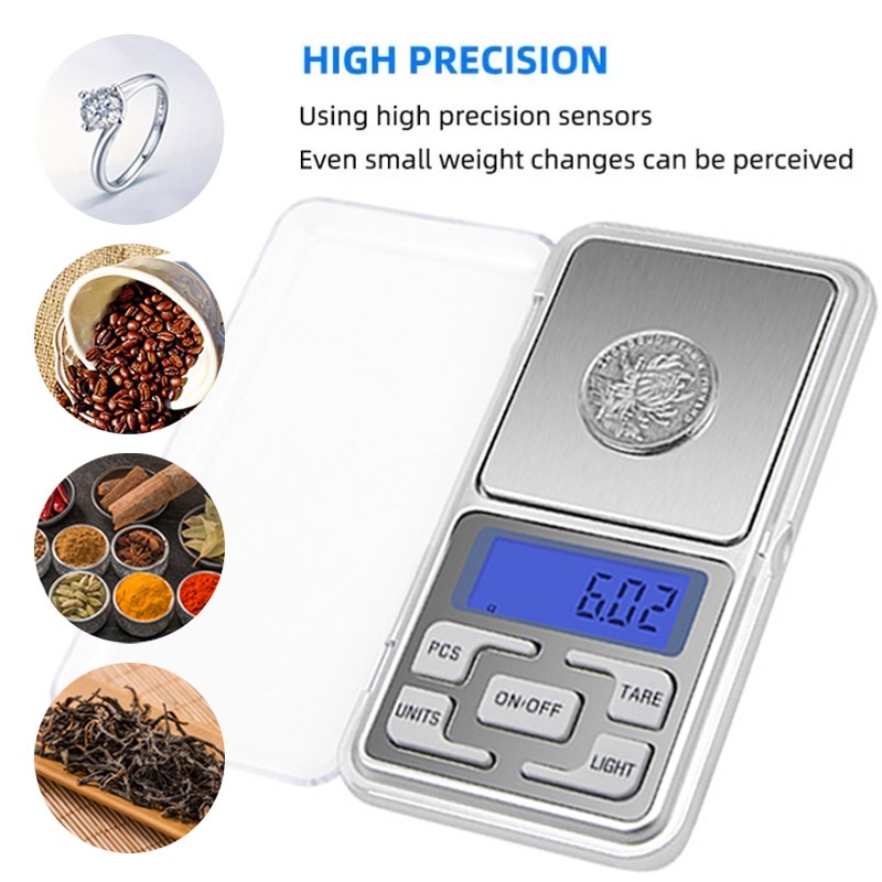 เครื่องชั่งเครื่องประดับ ตาชั่งดิจิตอล ขนาด 0.01g-200g Mini Digital Scale - รูปที่ 4