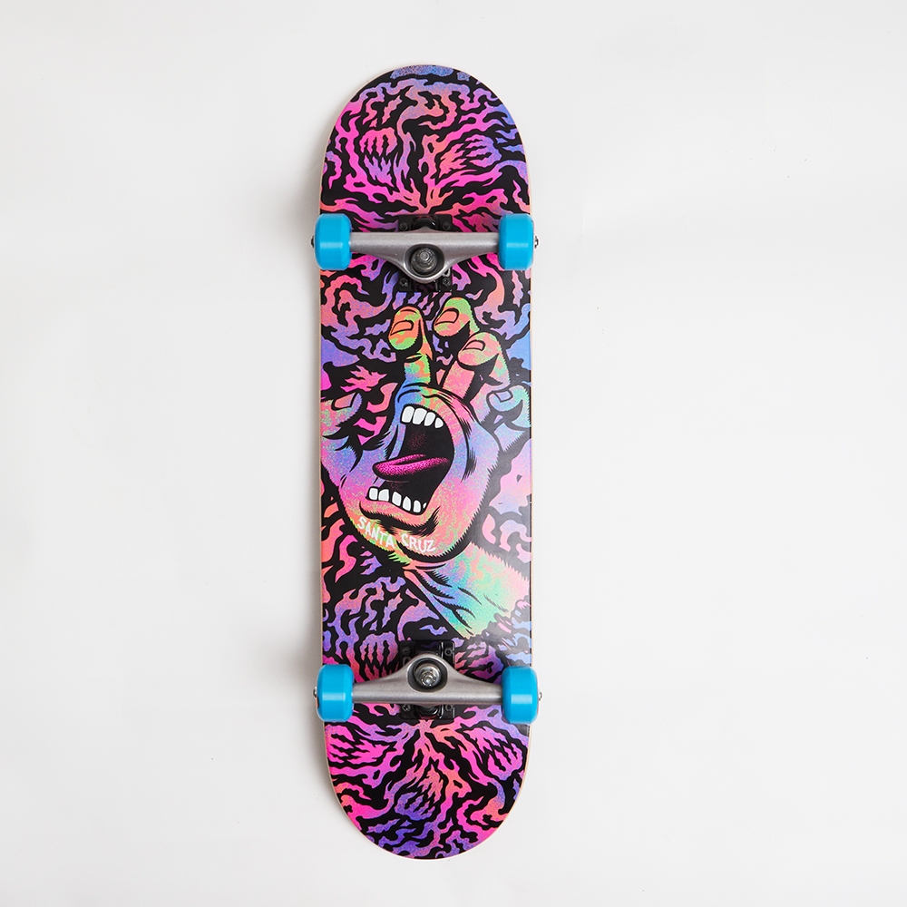 SANTA CRUZ สเก็ตบอร์ดพร้อมเล่น OBSCURE HAND LARGE SK8 COMPLETES 8.25IN